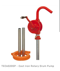 TEC60205P - Cast Iron, Heavy Duty Rotary Drum Pump