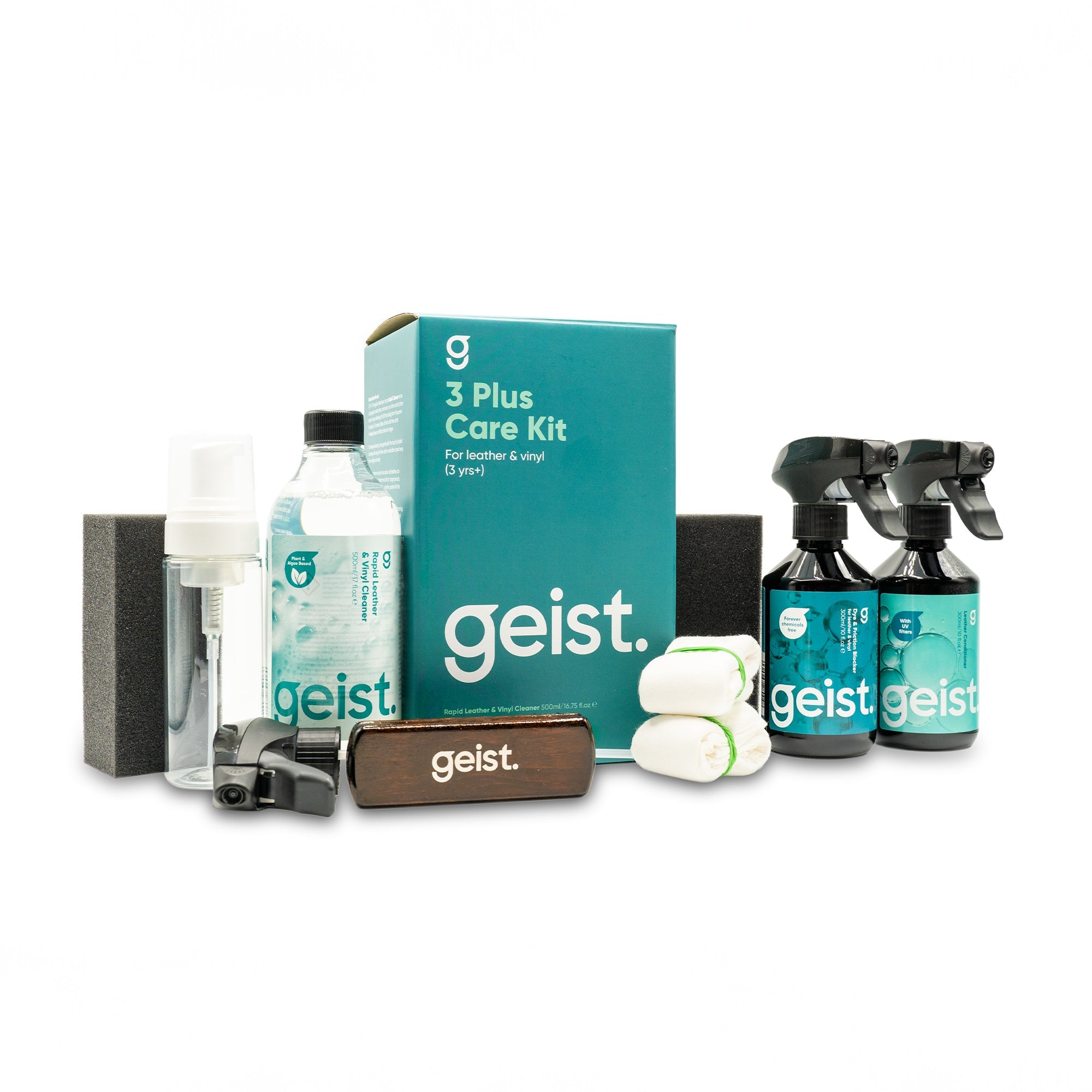 Geist. 3 Plus Care Kit for Leather & Vinyl – Operate Auto